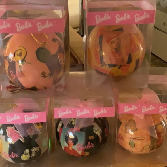 5 Barbie Vibrant Ornaments NIB 1996 - Picture 8 of 9